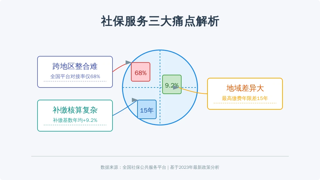 2023年人社部数据显示，全国跨省流动就业人口已达1.25亿，但养老保险转移接续办理量同比下降42%，折射出社保全国统筹改革的实际成效。当前HR面临的三大痛点：