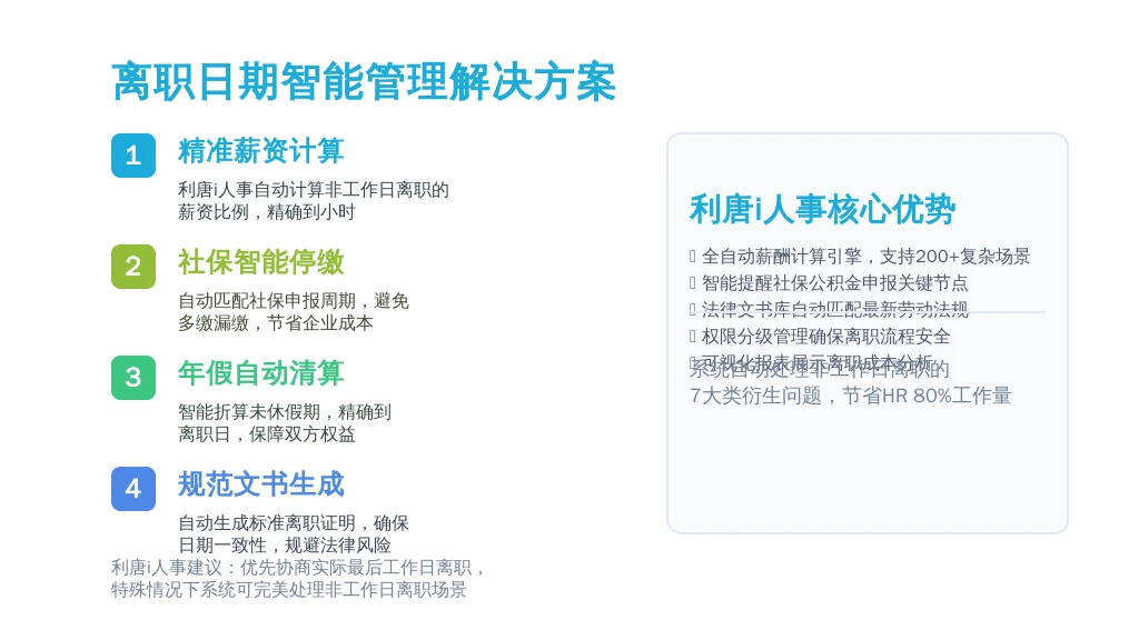 非工作日离职的法律与实操全解析