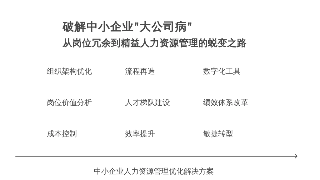 破解中小企业“大公司病”：从岗位冗余到精益人力资源管理的蜕变之路