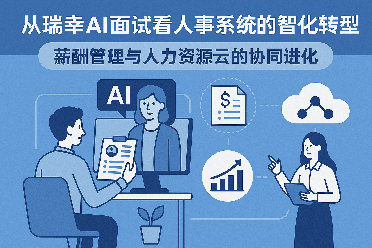 从瑞幸AI面试看人事系统的智能化转型:薪酬管理与人力资源云的协同进化