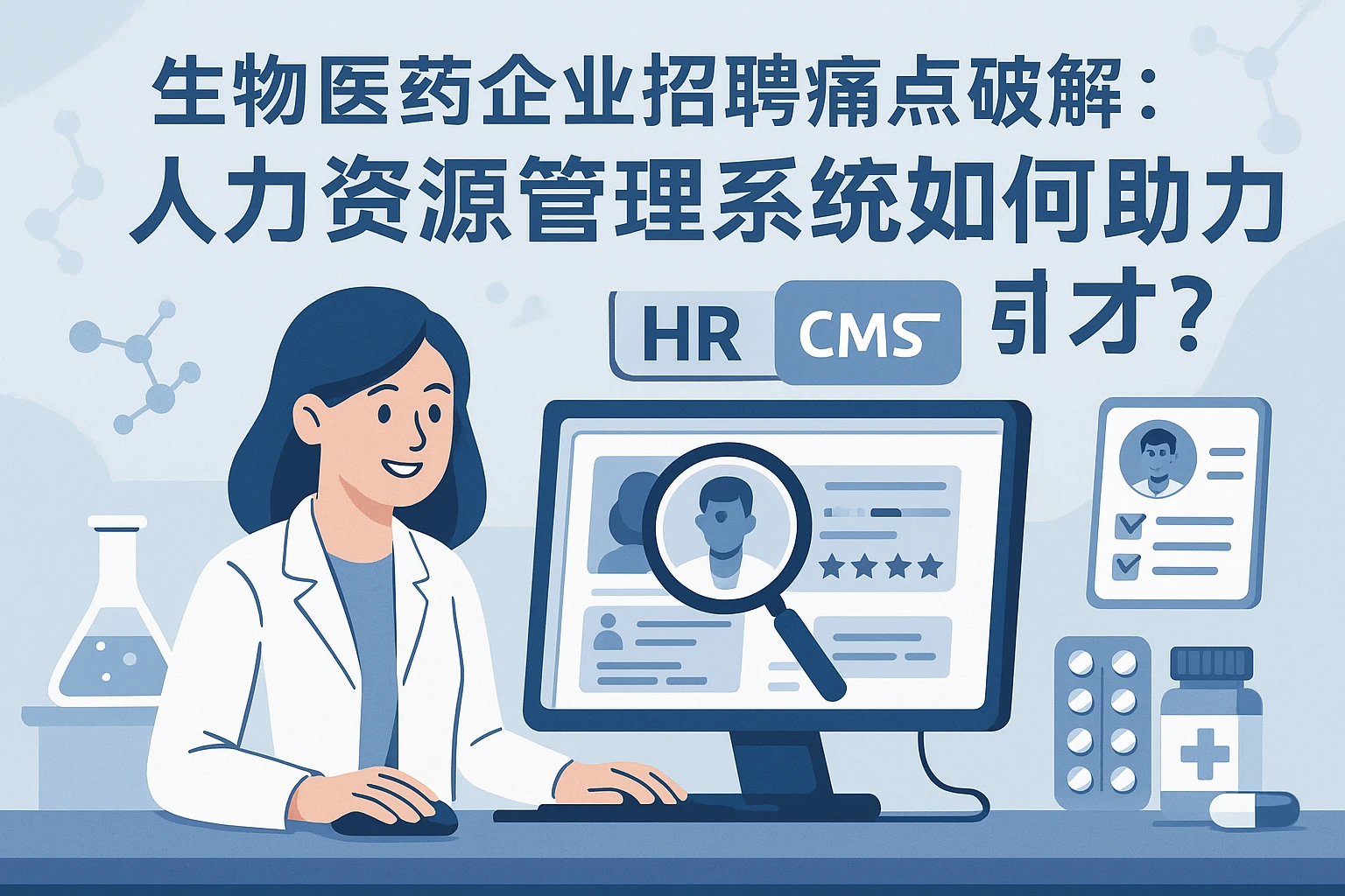 生物医药企业招聘痛点破解:人力资源管理系统如何助力高效引才?
