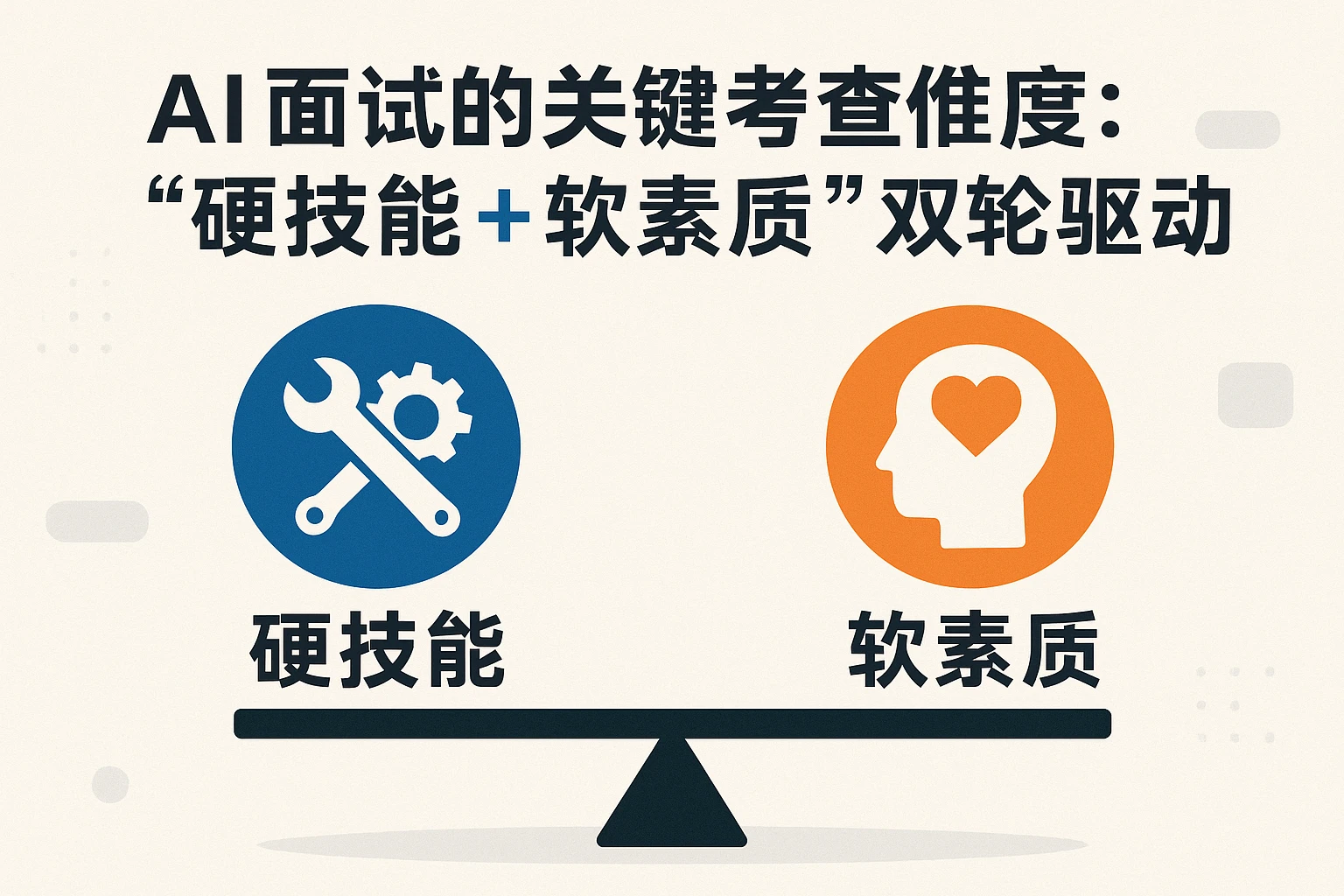 2. AI面试的关键考察维度:“硬技能+软素质”双轮驱动