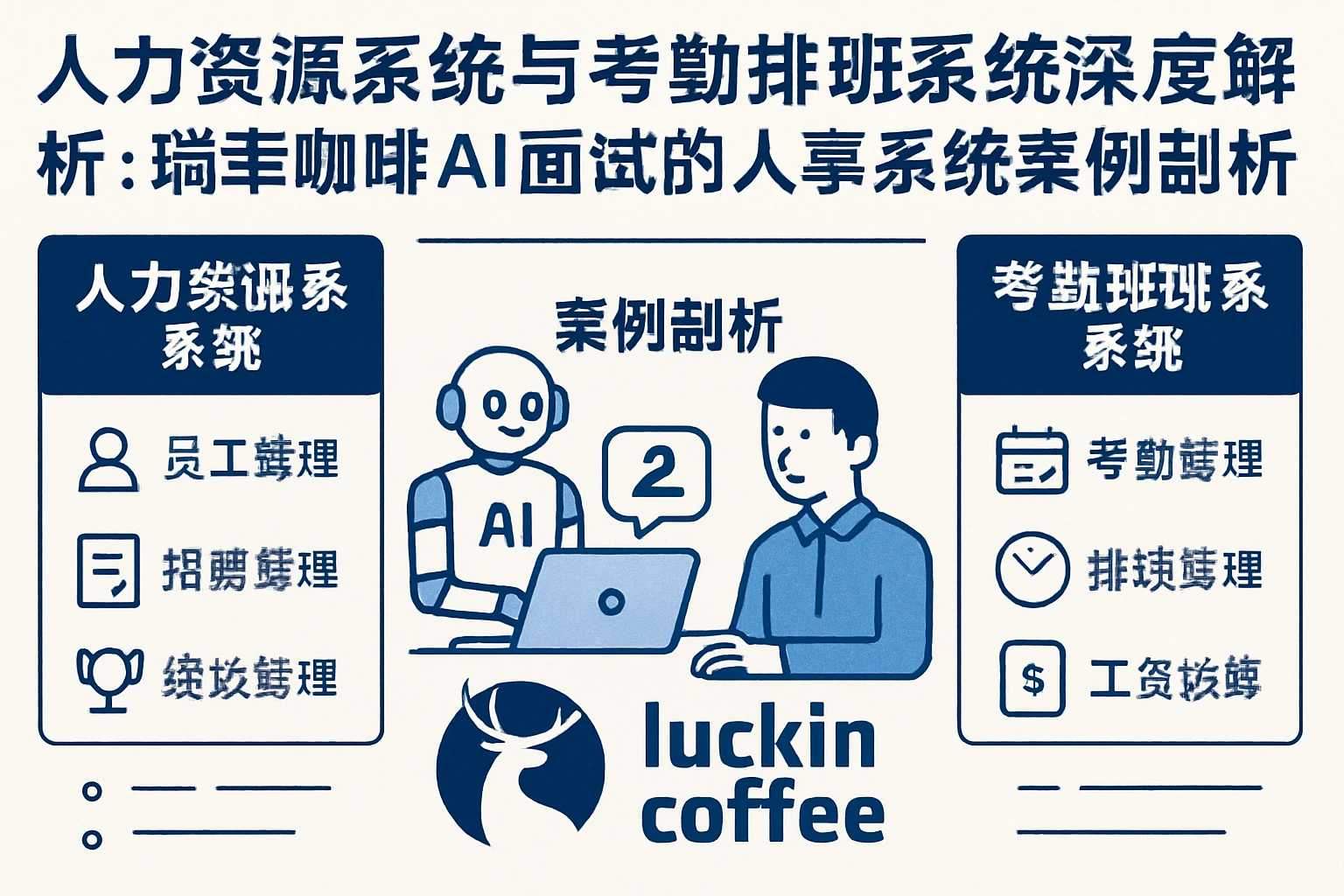 人力资源系统与考勤排班系统深度解析:瑞幸咖啡AI面试的人事系统案例剖析