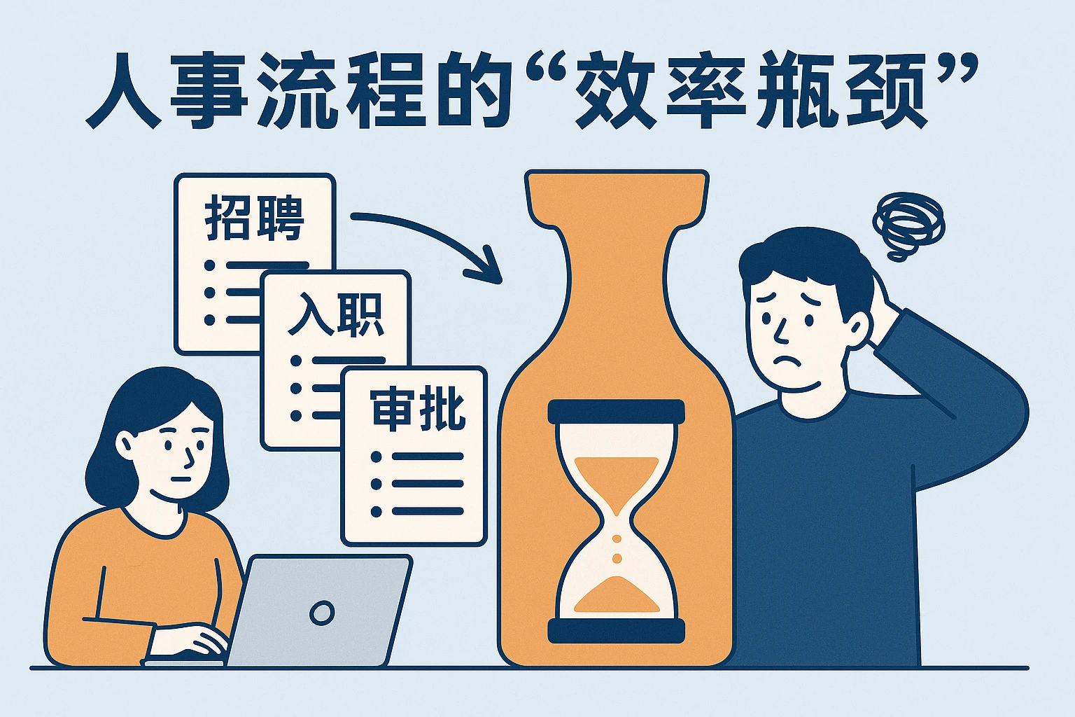 2. 人事流程的“效率瓶颈”