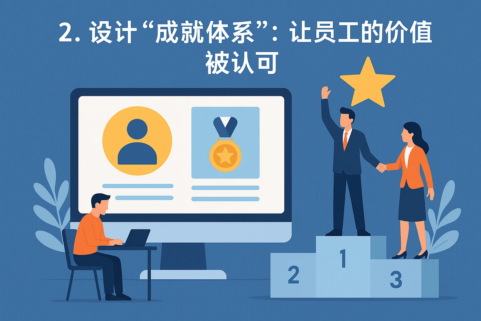 2. 设计“成就体系”:让员工的价值“被认可”