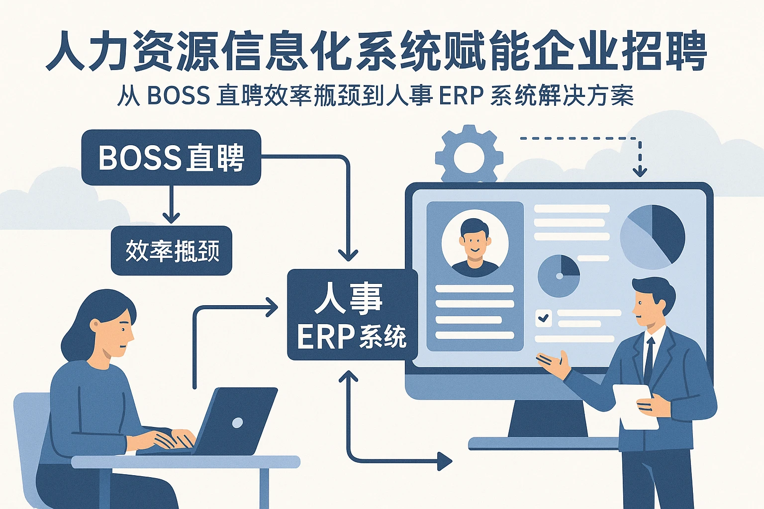 人力资源信息化系统赋能企业招聘:从Boss直聘效率瓶颈到人事ERP系统解决方案