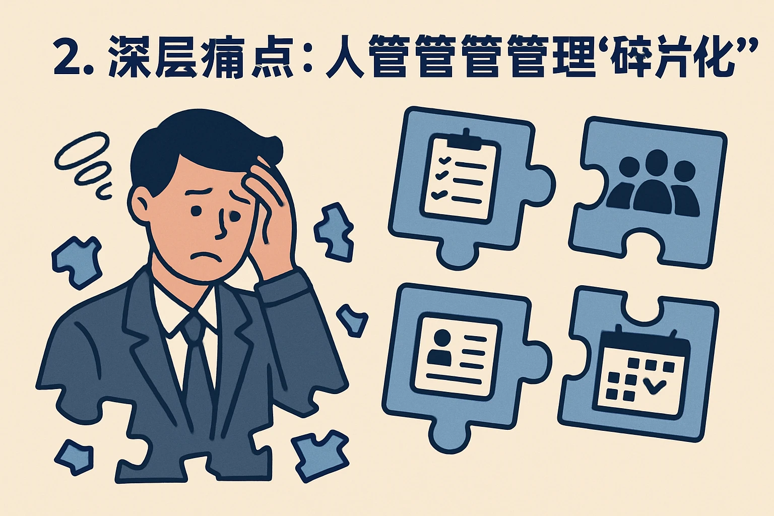 2. 深层痛点:人力资源管理的“碎片化”