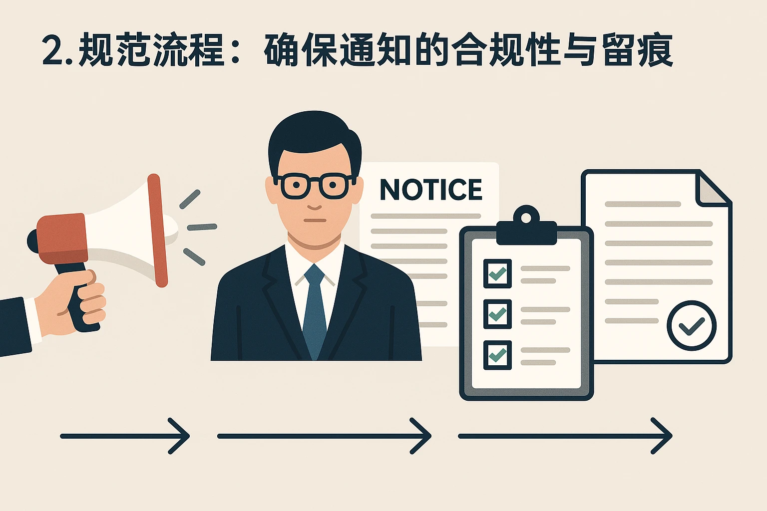 2. 规范流程:确保通知的合规性与留痕