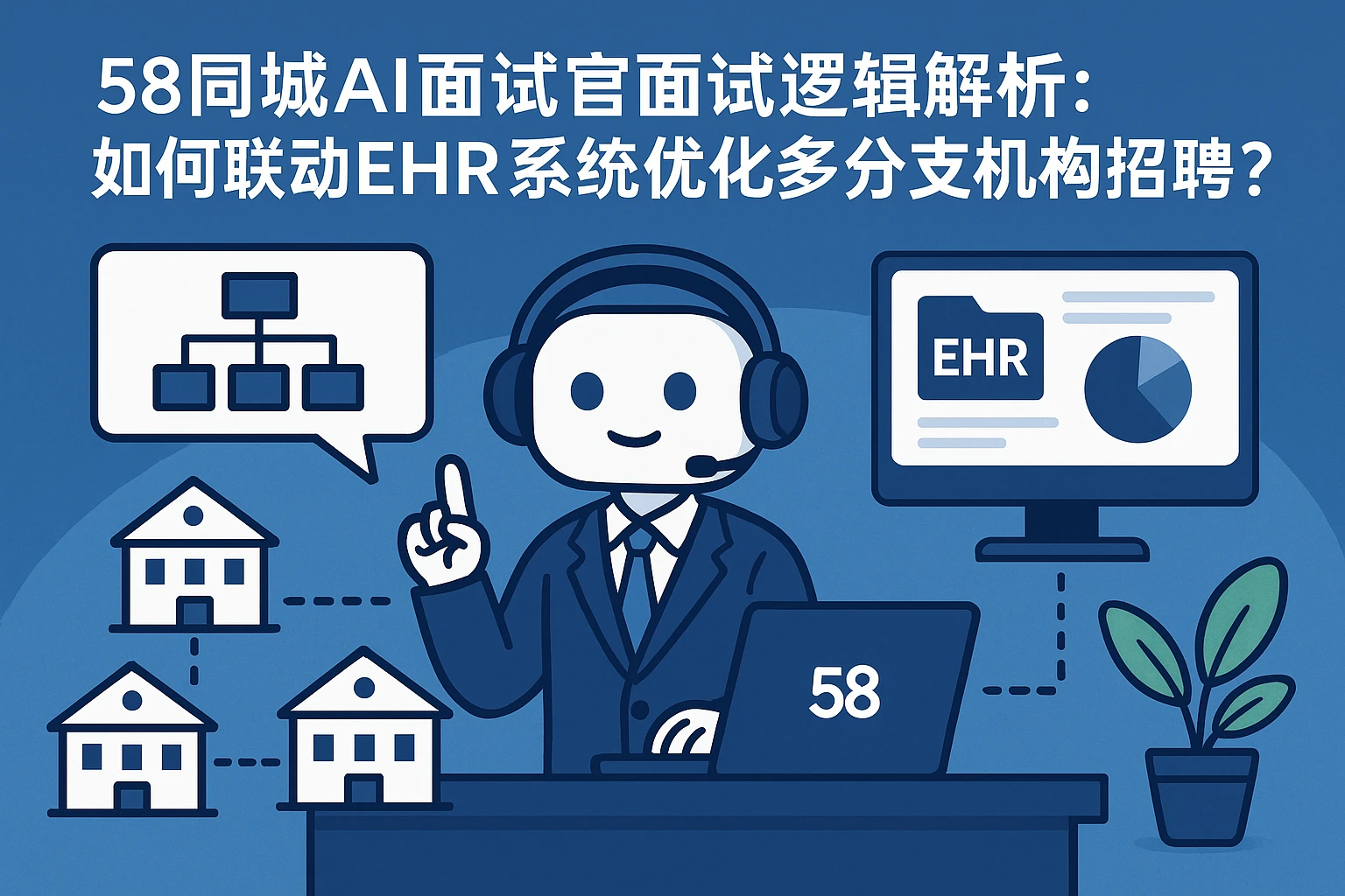58同城AI面试官面试逻辑解析:如何联动EHR系统优化多分支机构招聘?