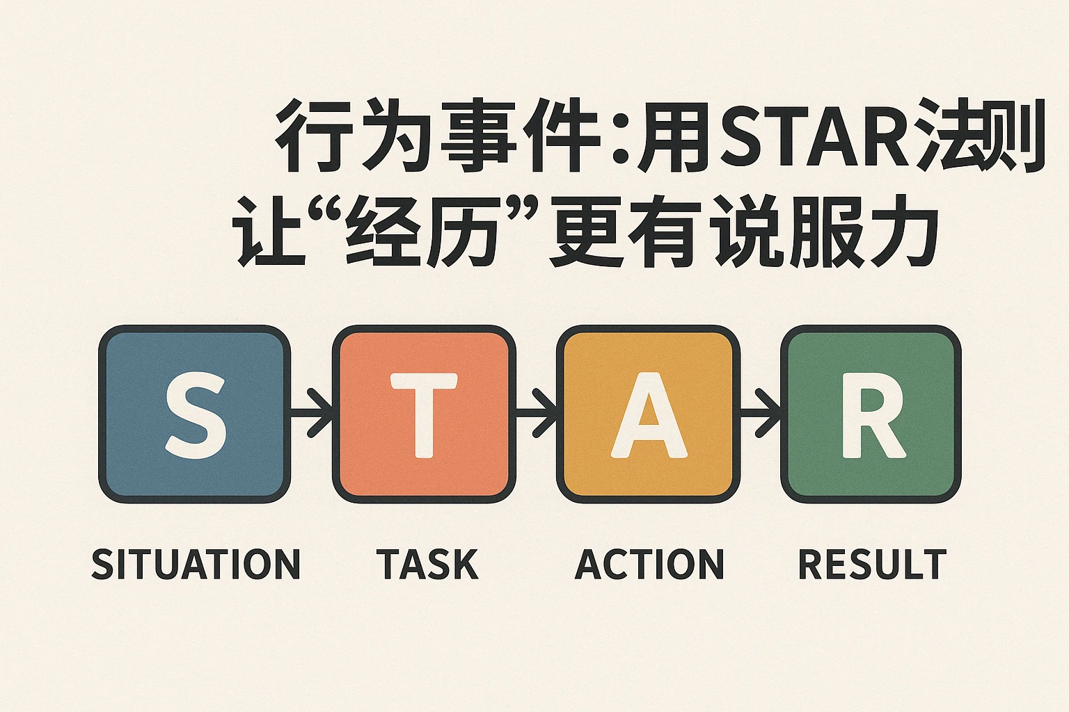 2. 行为事件:用STAR法则让“经历”更有说服力