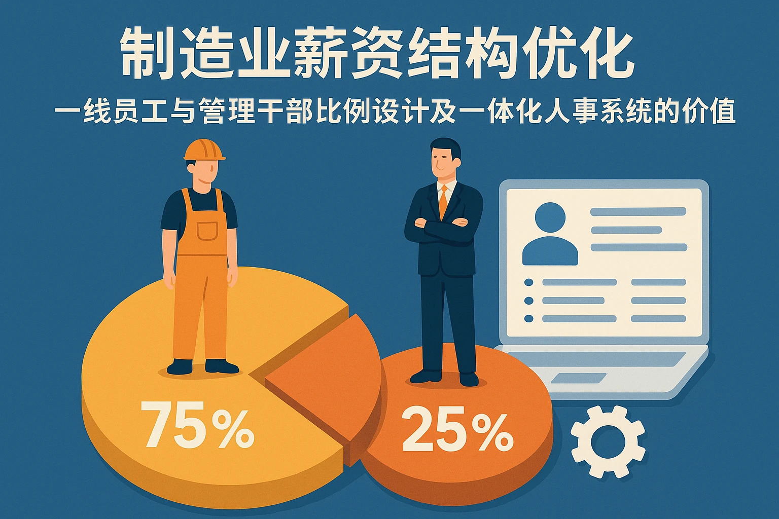 制造业薪资结构优化:一线员工与管理干部比例设计及一体化人事系统的落地价值