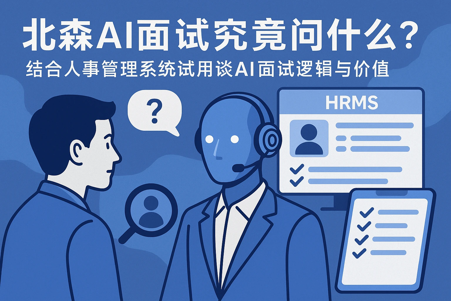 北森AI面试究竟问什么？结合人事管理系统试用谈AI面试逻辑与价值