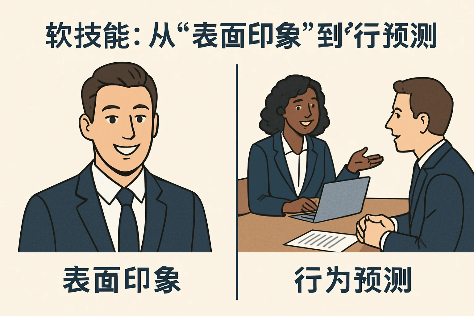2. 软技能：从“表面印象”到“行为预测”