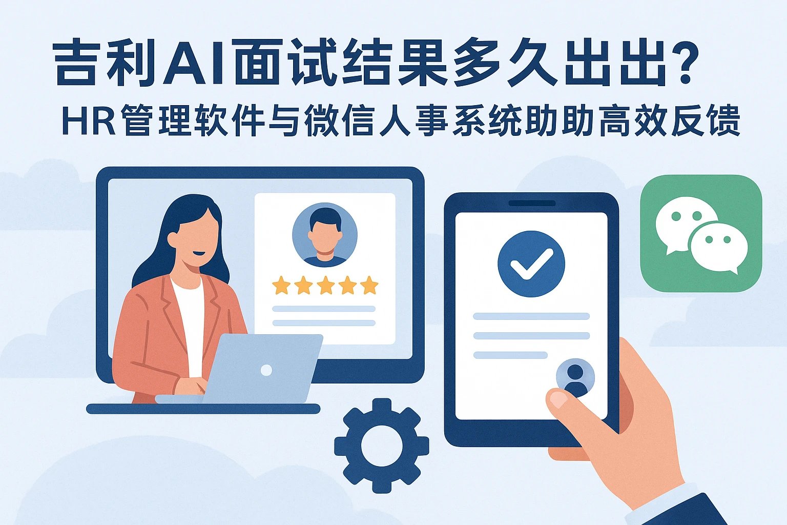吉利AI面试结果多久出？HR管理软件与微信人事系统助力高效反馈
