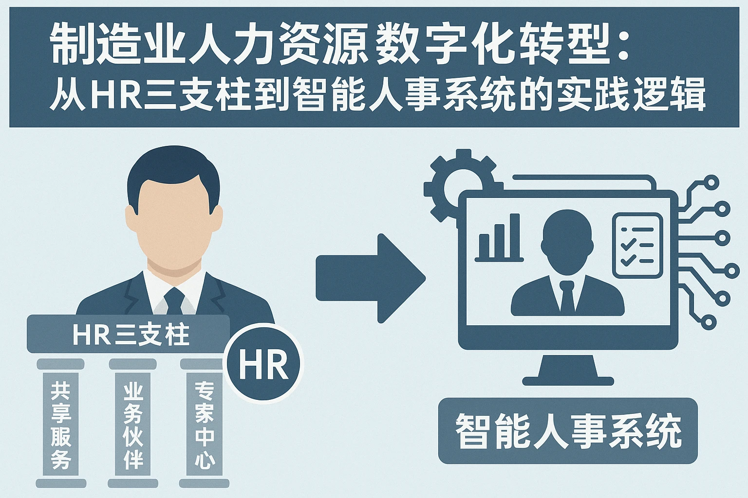制造业人力资源数字化转型:从HR三支柱到智能人事系统的实践逻辑
