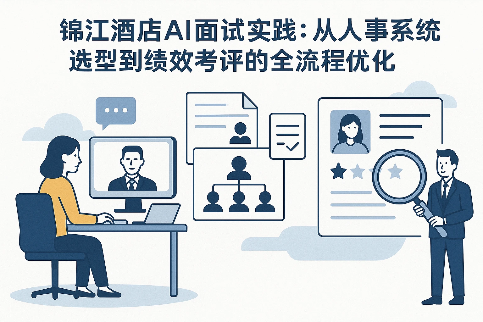 锦江酒店AI面试实践:从人事系统选型到绩效考评的全流程优化