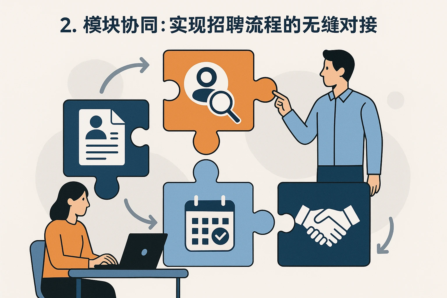 2. 模块协同:实现招聘流程的无缝对接
