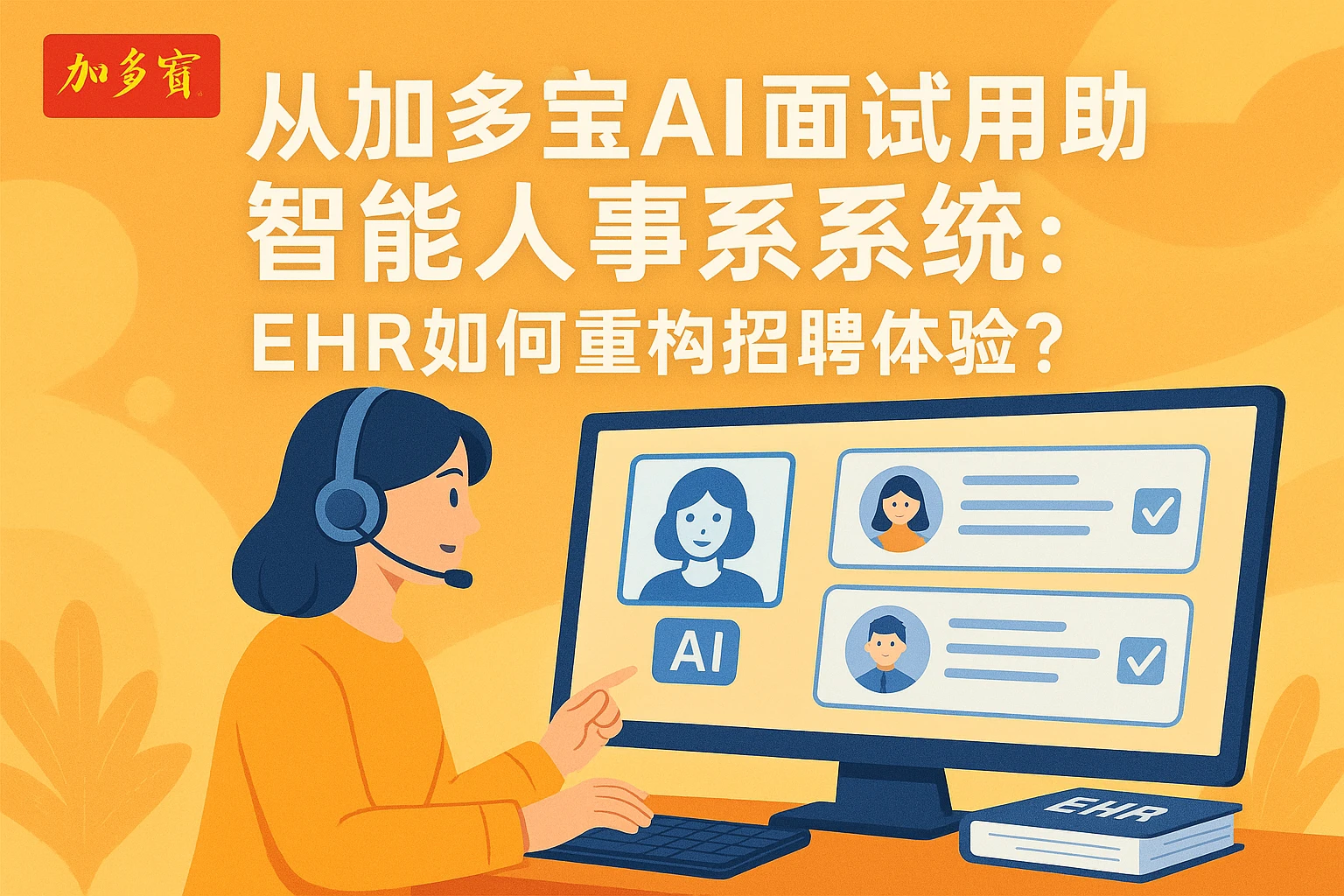 从加多宝AI面试看智能人事系统:EHR如何重构招聘体验?
