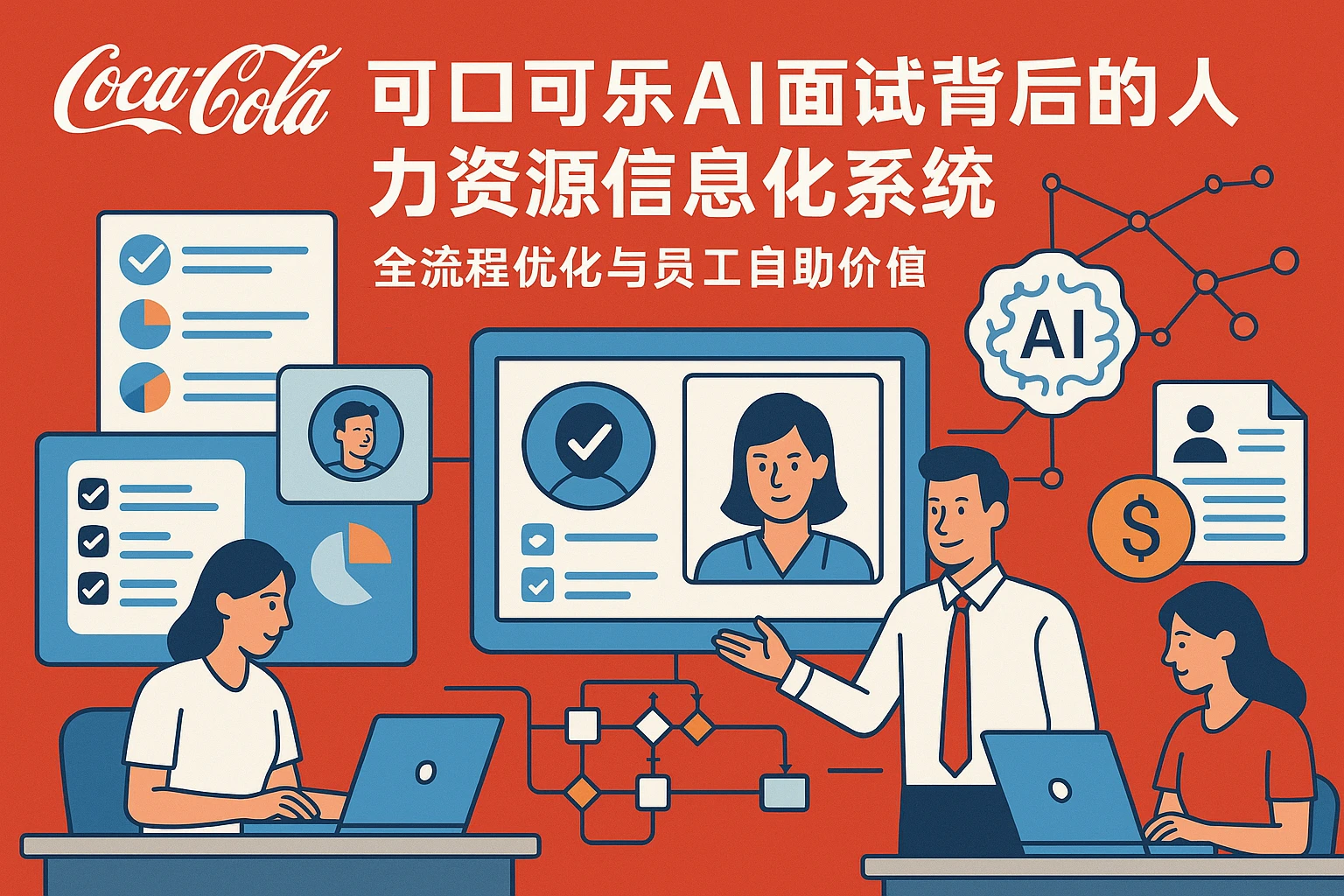 可口可乐AI面试背后的人力资源信息化系统:全流程优化与员工自助价值