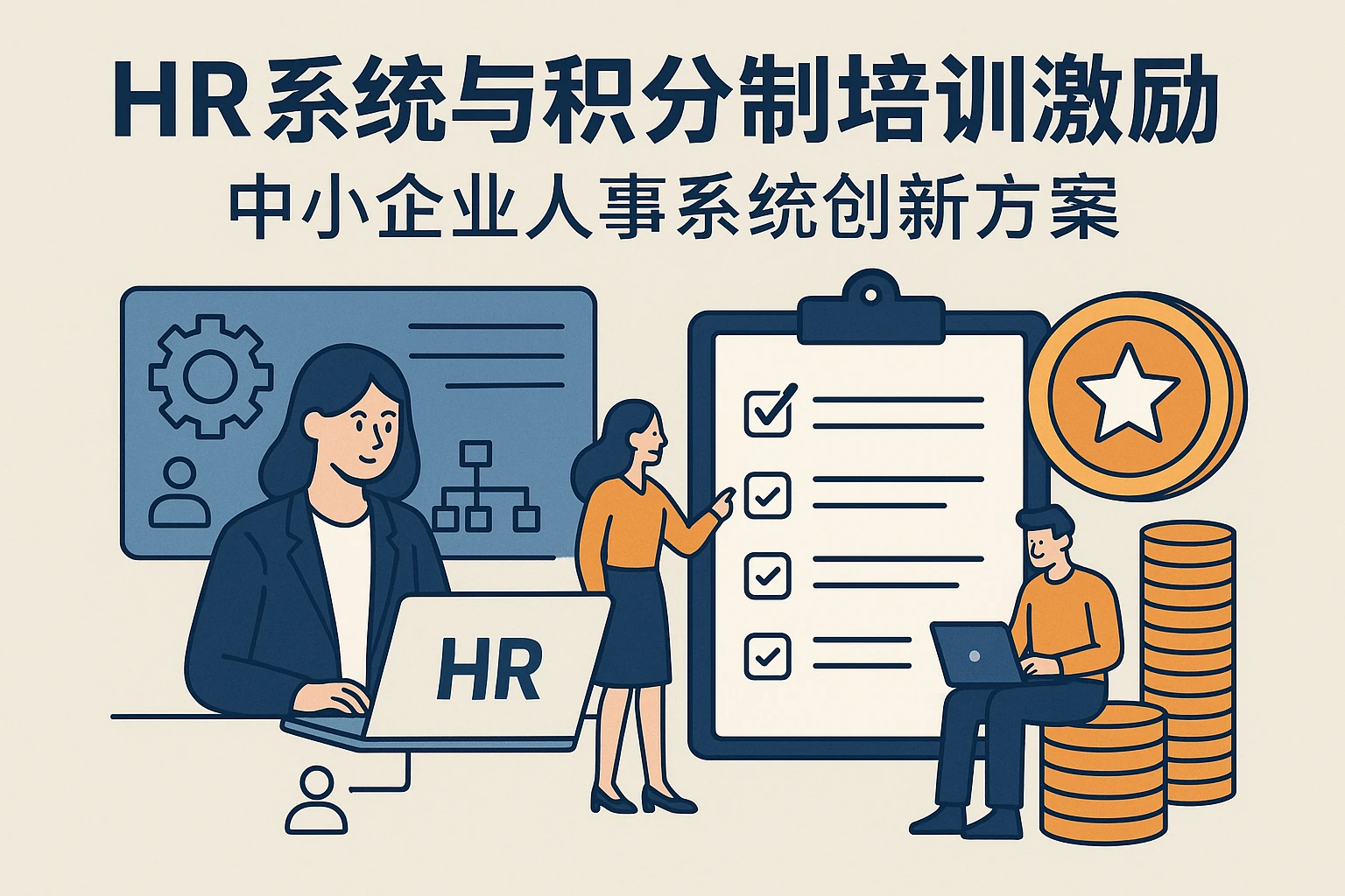 HR系统与积分制培训激励:中小企业人事系统创新方案