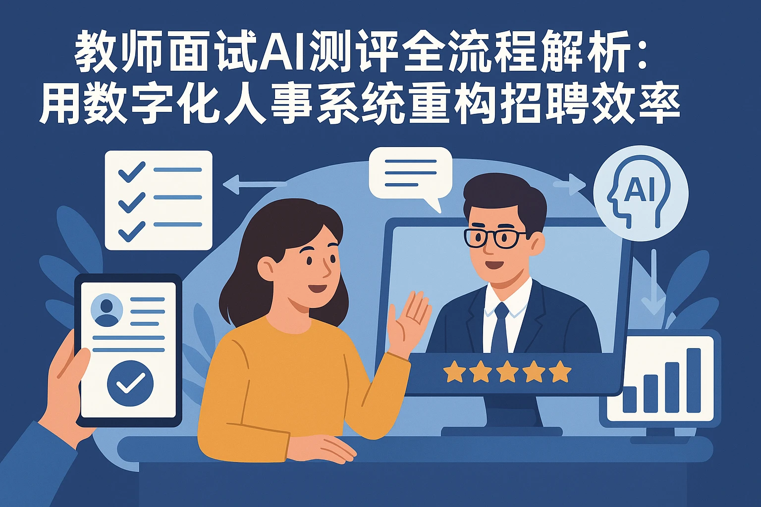 教师面试AI测评全流程解析:用数字化人事系统重构招聘效率