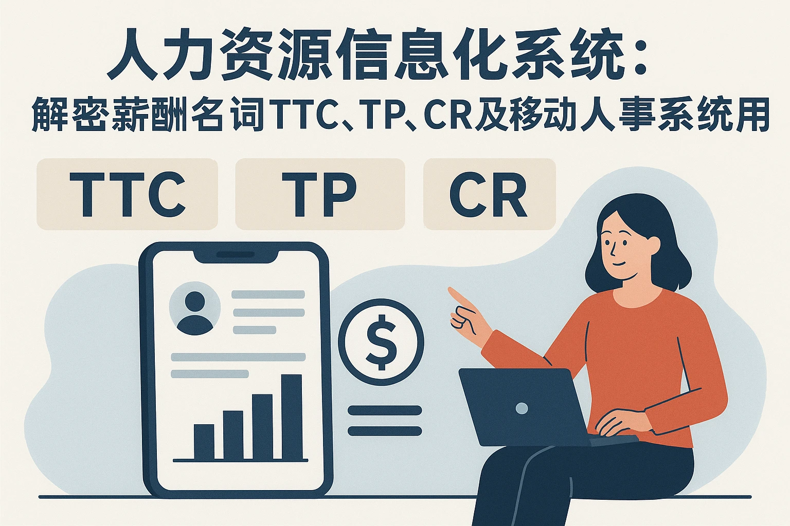 人力资源信息化系统：解密薪酬名词TTC、TP、CR及移动人事系统应用