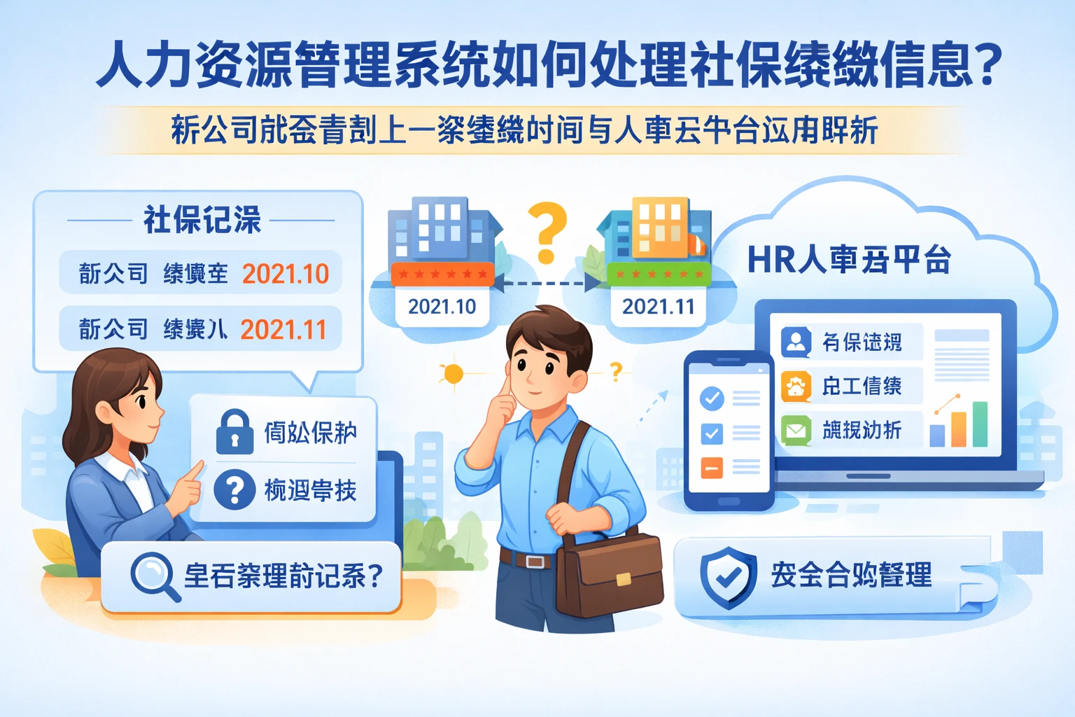 人力资源管理系统如何处理社保续缴信息：新公司能否看到上一家缴费时间与人事云平台应用解析