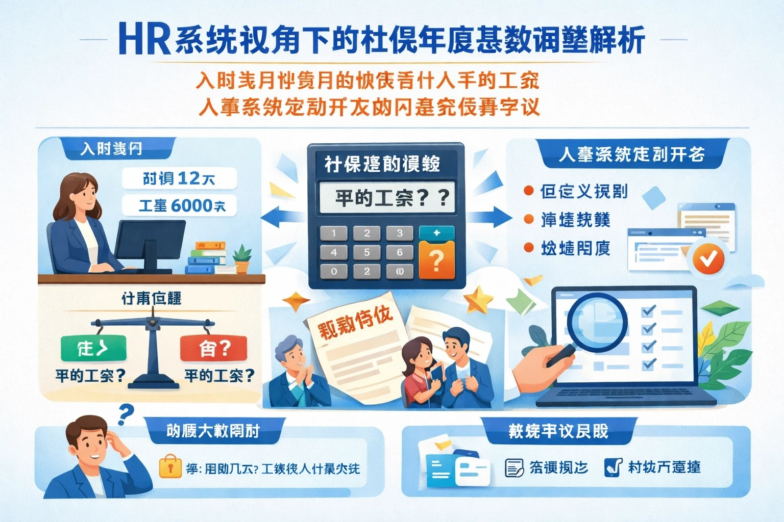 HR系统视角下的社保年度基数调整解析：入职当月非整月出勤是否计入平均工资，人事系统定制开发如何避免核算争议