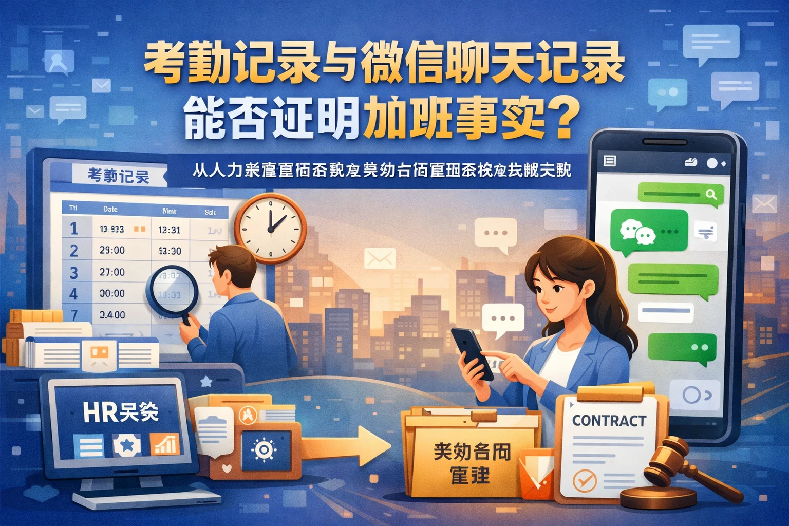 考勤记录与微信聊天记录能否证明加班事实？从人力资源管理系统到劳动合同管理系统的合规实践