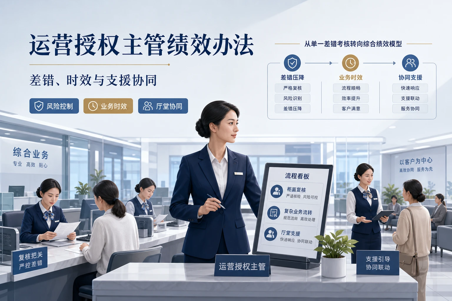 2026年城商行运营授权主管绩效办法：差错、时效与支援协同