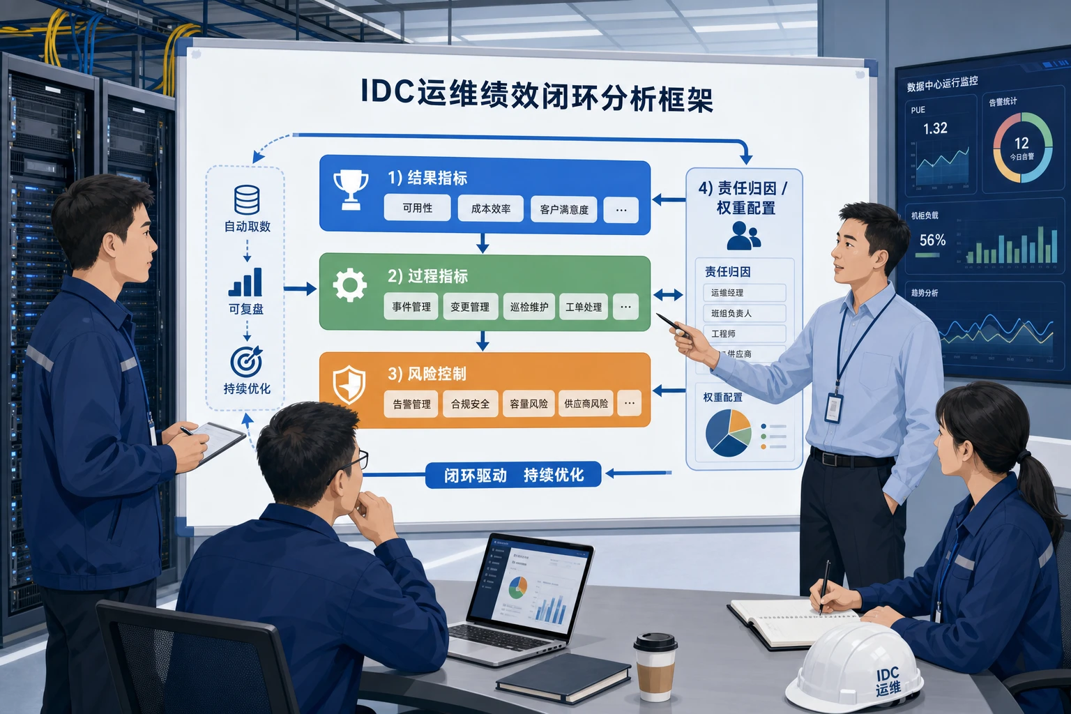 2026年数据中心运维工程师全链路绩效闭环模型设计