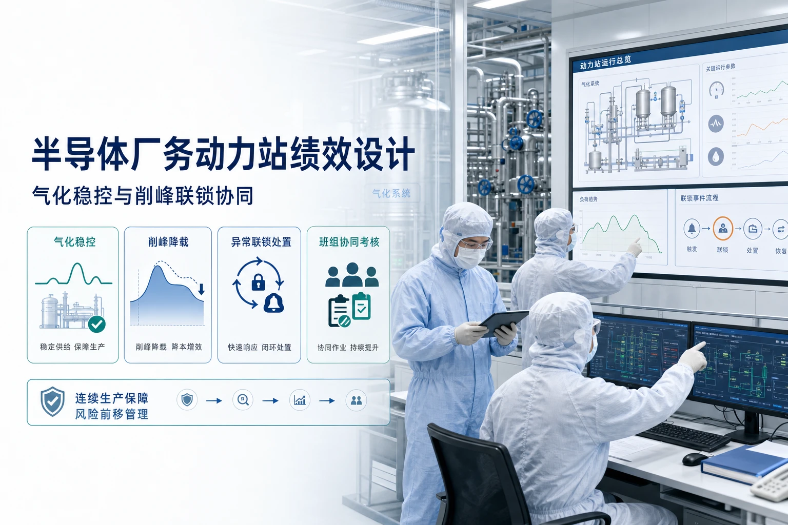 半导体厂务动力站绩效设计:气化稳控与削峰联锁协同