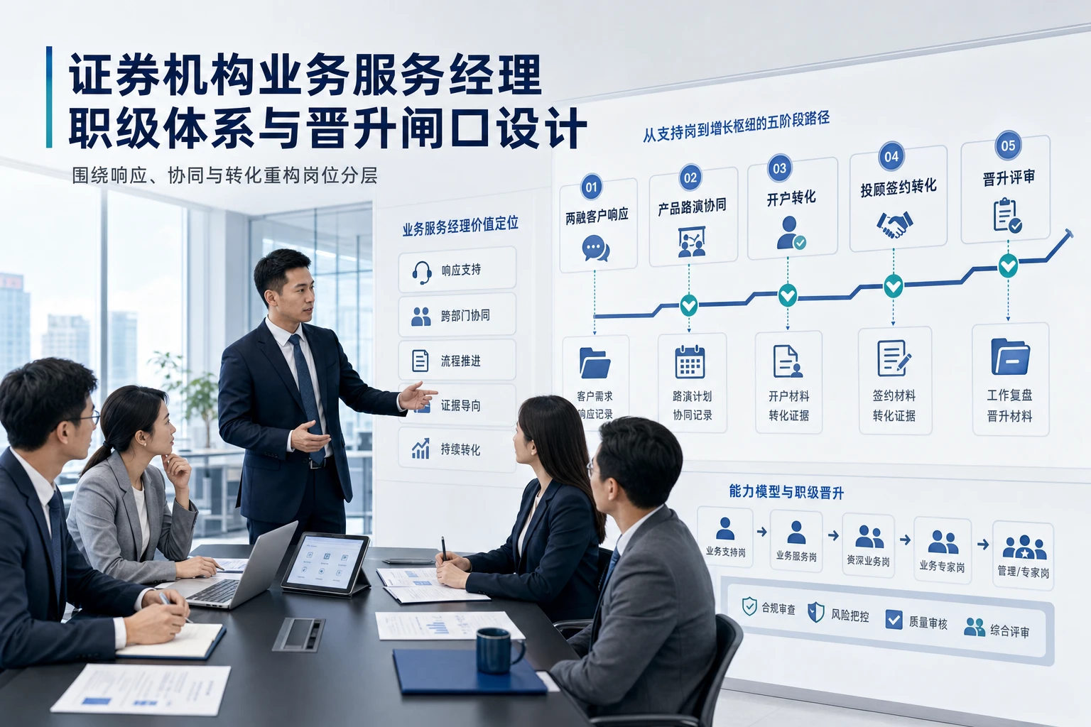 证券机构业务服务经理职级体系与晋升闸口设计(2026年版)
