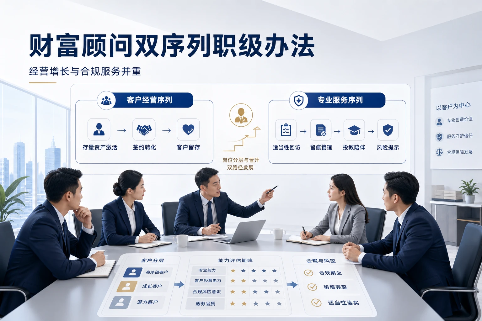 证券营业部财富顾问双序列职级办法与晋升标准（2026年版）