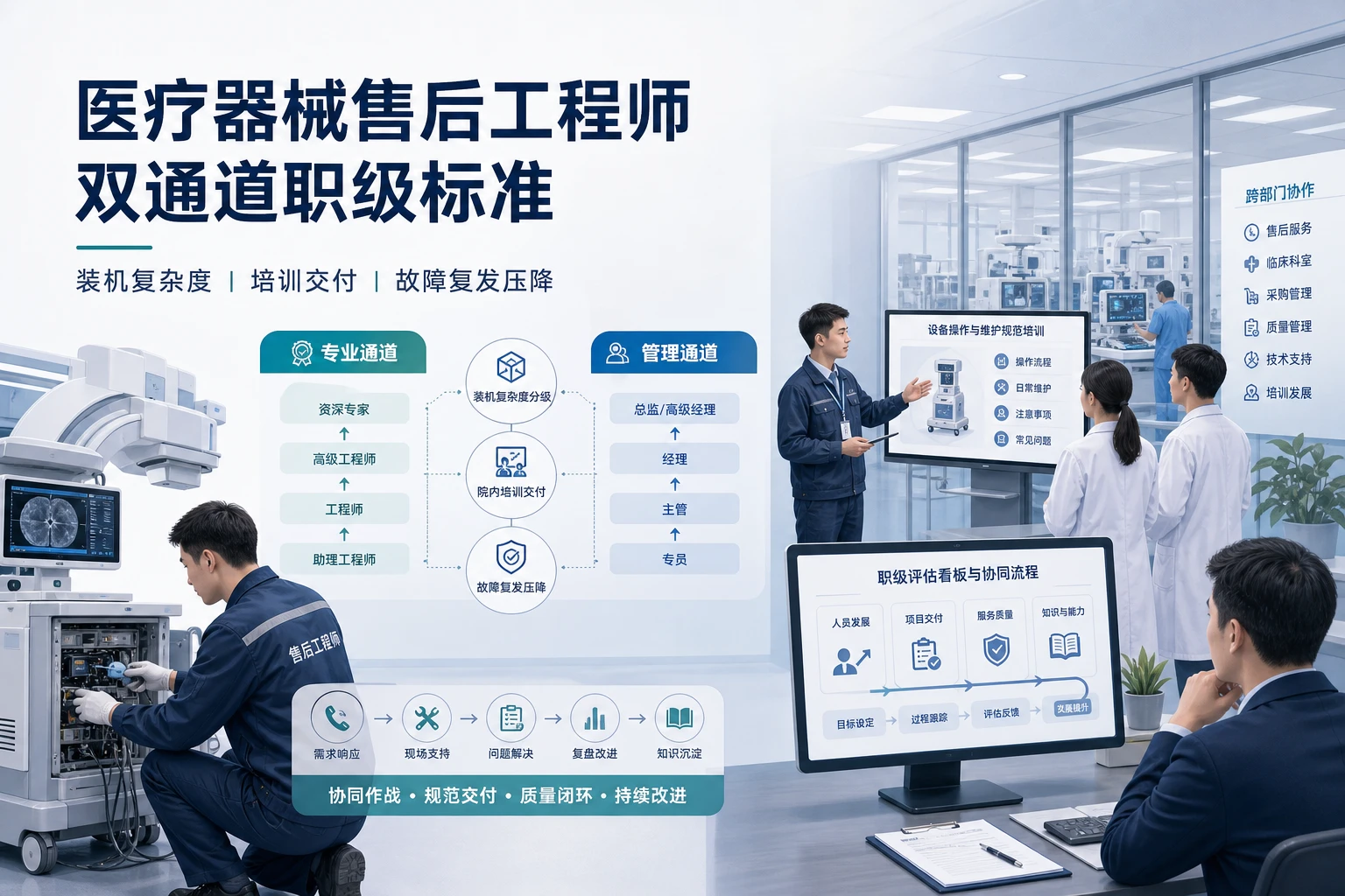 2026年医疗器械售后工程师双通道职级标准设计框架