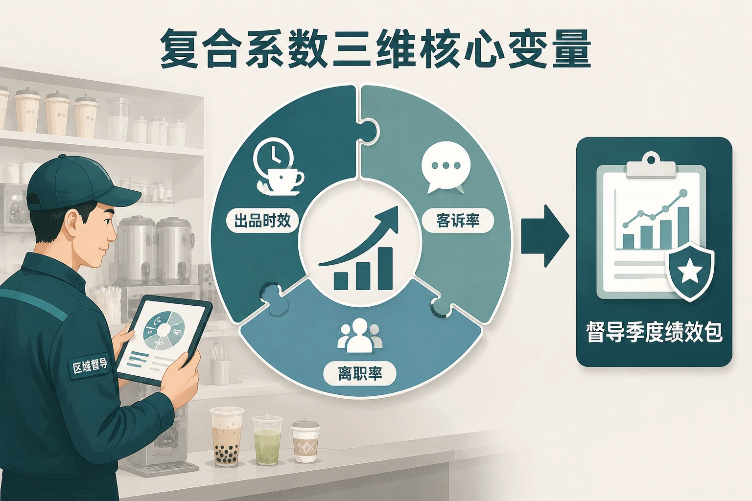 茶饮连锁区域督导包干考核:人效、客诉与离职复合系数(2026年版)