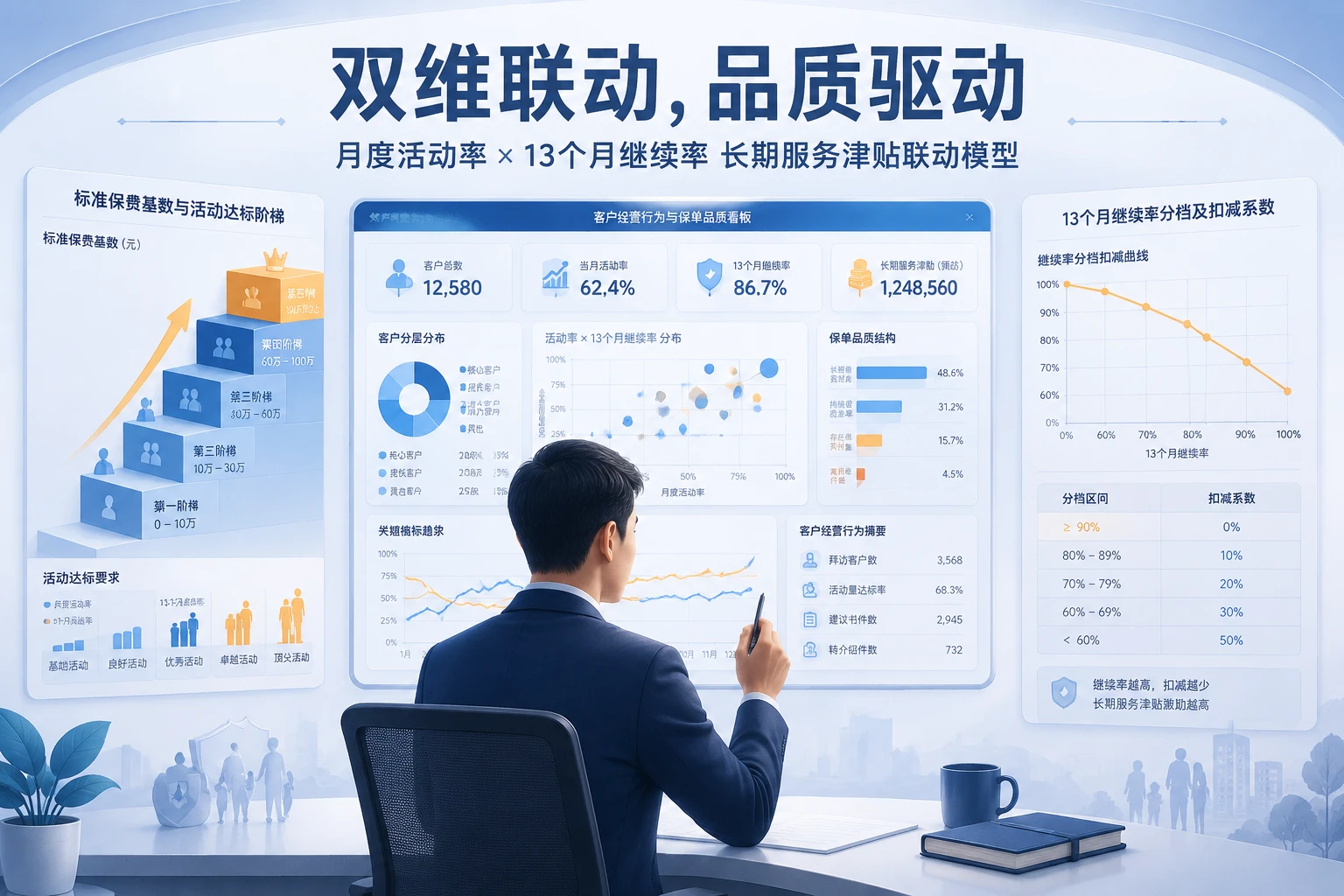 2026年寿险绩优代理人双维考核:活动率与继续率联动设计